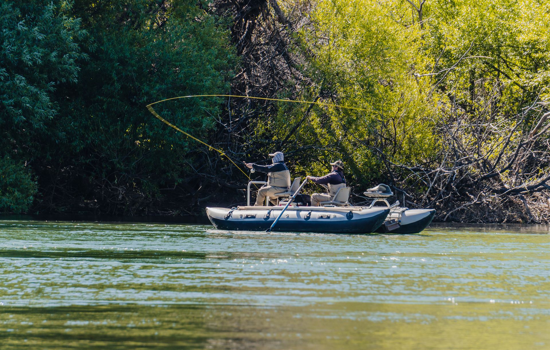 Wade fishing in Patagonia